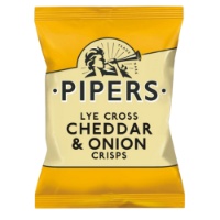 Pipers Lye Cross Cheddar & Onion 24x40g