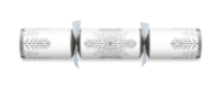 14" Winter Crystal Silver/White Foil Mixed Box Cracker x 25