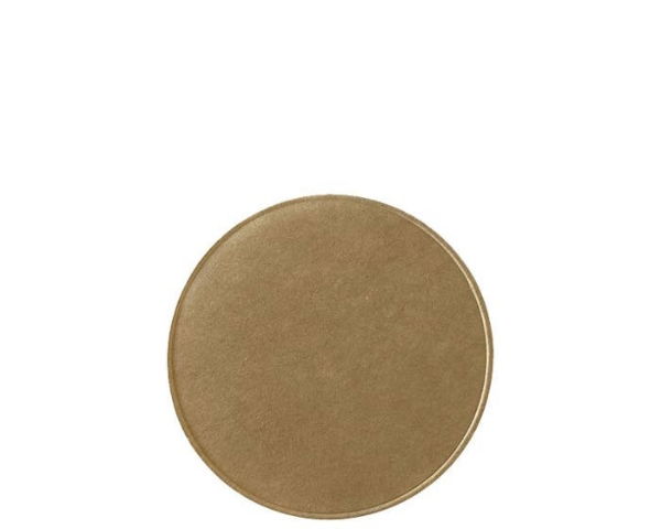 1oz Kraft Paper Portion Pot Lid (PE Lined) x 2000