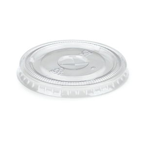 12oz rPET Smoothie Flat Lid (With Straw Slot) x 1000