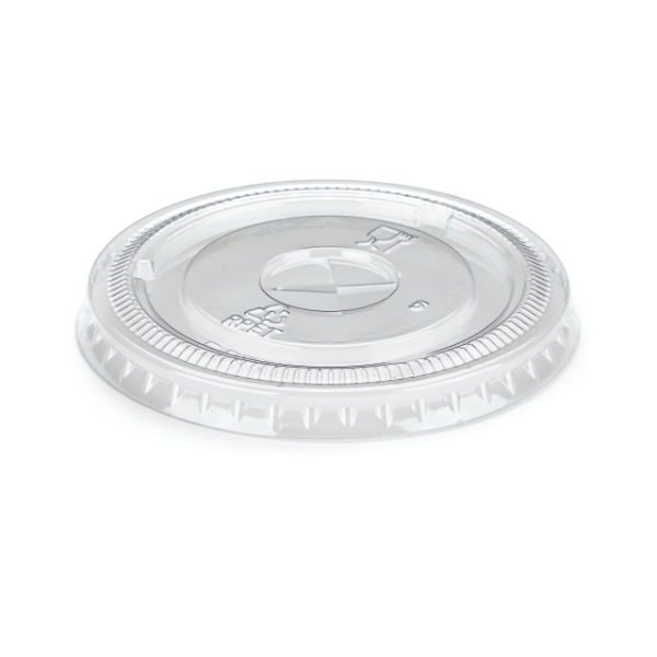 12oz rPET Smoothie Flat Lid (With Straw Slot) x 1000