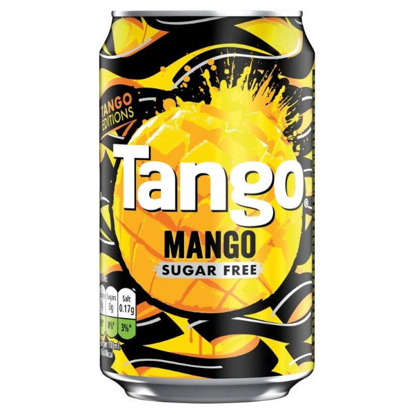 Tango Mango Sugar Free Can 330ml (24 Pack)