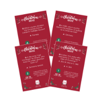 11" Snowflake Silver Foil Board Cracker Xmas Quiz x 100