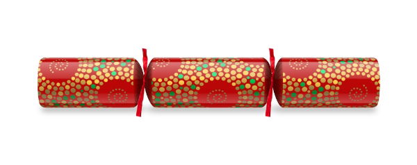 12" Bubbles Red/Gold Cracker Xmas Quiz x 50