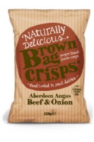 Brown Bag Crisps Aberdeen Angus Beef & Onion *Share* 10x150g