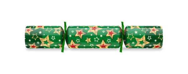 9" Sendid Star Red/Green Mixed Box Cracker Festive Fun Puzzles x 100