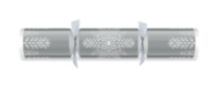 14" Winter Crystal Silver/White Foil Mixed Box Cracker x 25