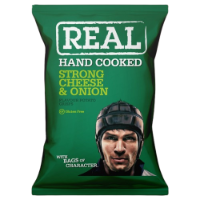 Real Crisps Strong Cheese & Onion 24x35g