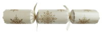 12" Snowflake Sparkle Gold W/B Mixed Box Cracker x 50