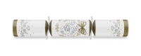 12" Traditional Christmas Gold/White Mixed Box Cracker Xmas Quiz x 50
