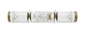 12" Traditional Christmas Gold/White Mixed Box Cracker Xmas Quiz x 50
