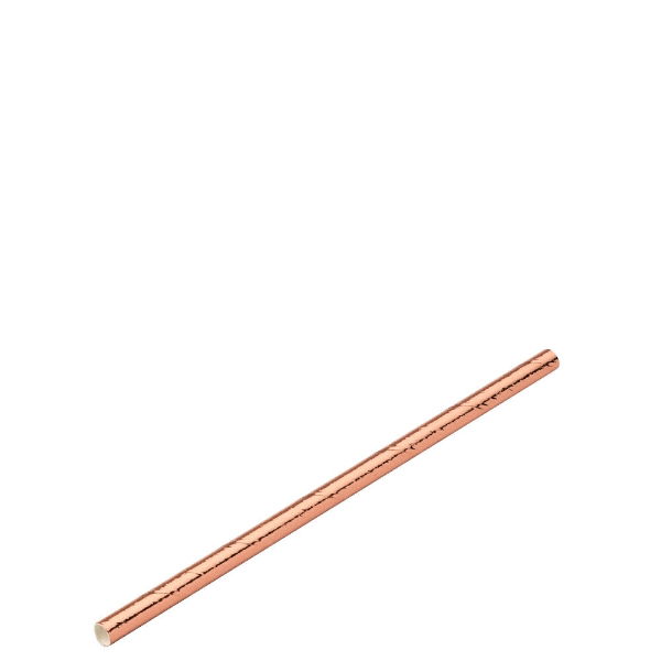 5.5" Copper Paper Sip Straws 5mm Bore x 250