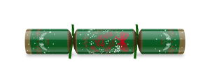 10" Traditional Xmas Red/Green Cracker Mixed Box Xmas Quiz x 100