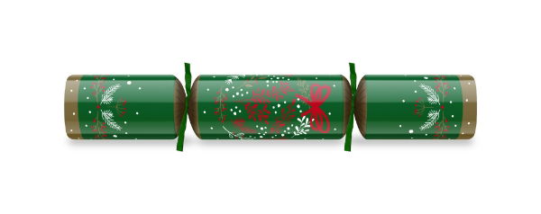 10" Traditional Xmas Red/Green Cracker Mixed Box Xmas Quiz x 100
