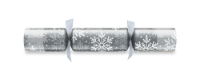 11" Snowflake Silver Foil Board Cracker Xmas Quiz x 100