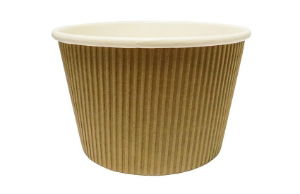 16oz Squat Ripple Pasta Pot Kraft x 500