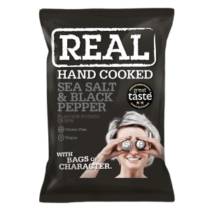 Real Crisps Sea Salt & Black Pepper 24x35g