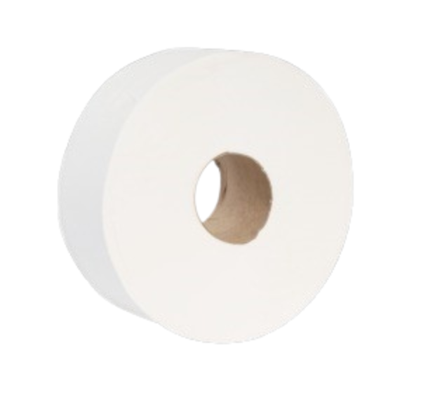 Jumbo Toilet Roll 2ply 80mm Core 400m x 6