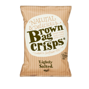 Brown Bag Crisps Lightly Salted 20x40g