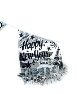 Happy New Year Kit - Themed Kit In Silver - 125 Piece  (Each)
