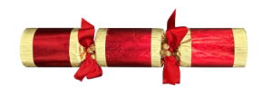 14" Opulent Red/Gold Hand Made Cracker x 25
