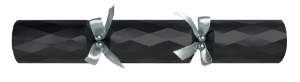 14" Diamond Black/Silver Mixed Box Foil Board Cracker x 25