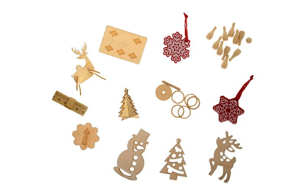 14" Frosted Pine Kraft Cracker x 25
