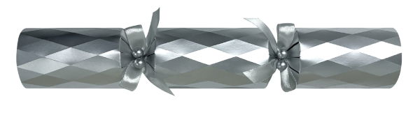 14" Diamond Silver Foil Board Mixed Box Cracker x 25