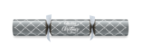 12" Silver Christmas Diamond Foil Board Cracker x 50