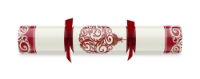 14" Crimson Bauble Bordeaux/Cream Cracker x 25