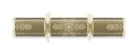 14" Winter Crystal Gold/Cream Foil Mixed Box Cracker x 25