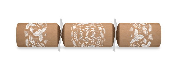 14" Winter Wonderland Tct Kraft Cracker x 25