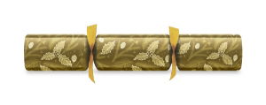 14" Elegant Foliage Gold Foil Board Cracker x 25