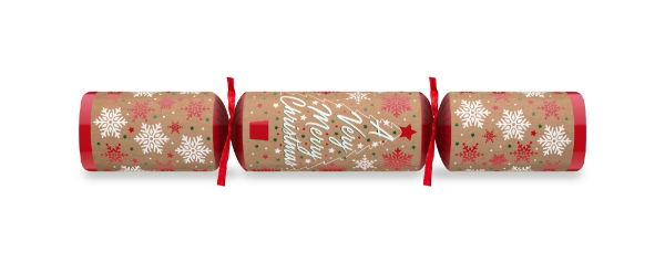 11" A Very Merry Christmas Tct Kraft Cracker Xmas Quiz x 100