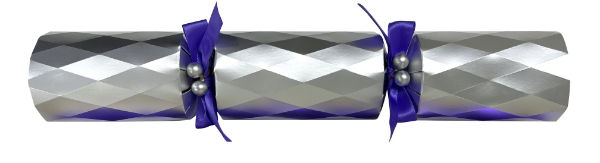14" Diamond Purple/Silver Foil Board Mixed Box Cracker x 25