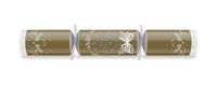 12" Traditional Christmas Gold/White Mixed Box Cracker Xmas Quiz x 50