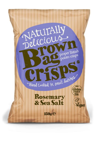 Brown Bag Crisps Rosemary & Sea Salt *Share* 10x150g