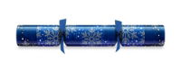 12" Snowflake Blue Foil Board Cracker x 50