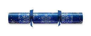 12" Snowflake Blue Foil Board Cracker x 50