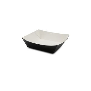 Black Burger/Food Tray 6x6" BioPak x 1200