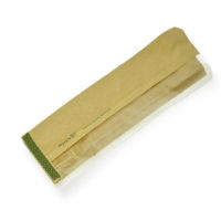 Kraft PLA Compostable Window Baguette Bags 4x6x14" x 1000