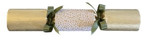 14" Opulent Dots Gold Hand Made Cracker x 25
