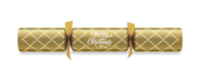 12" Gold Christmas Diamond Foil Board Cracker x 50