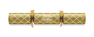 12" Gold Christmas Diamond Foil Board Cracker x 50