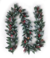 Frosted Pine Cone & Berry Garland - 2.7M (Each)