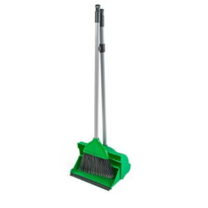 Lobby Dustpan & Brush Complete Green